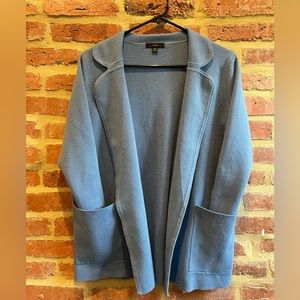 J. Crew brand periwinkle blue wool blend cardigan jacket